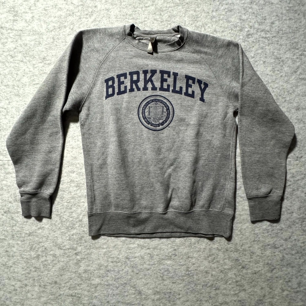 Ouray Berkeley Crew Neck Mens XS Gray Pullover College Athletic Sweatshirt